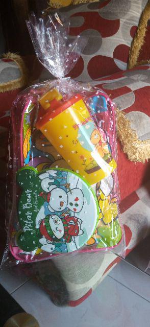 Paket Bingkisan Ulangtahun Tas Tenteng Kotak Makan Dan Botol Tumbler