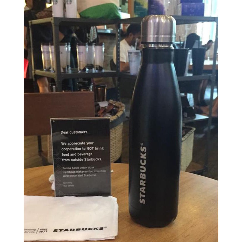 Botol Minum Tumbler Starbucks Swell Original Manufactured 17Oz - Hitam