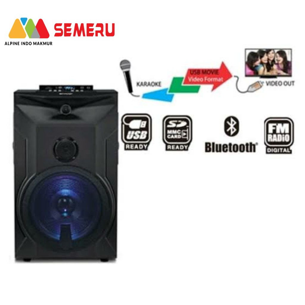 SHARP SPEAKER ACTIVE + BLUETOOTH CBOX-PRO10UBB (KHUSUS MAKASSAR)