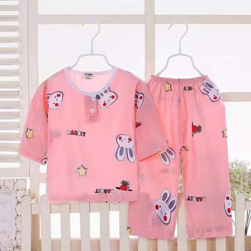 Piyama anak Perempuan Baju Tidur anak perempuan Katun Lembut Nyaman motif 0-5 Tahun