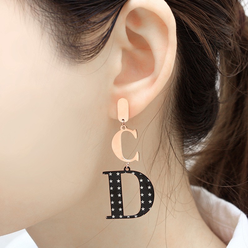 Anting Titanium Import Kpop Kdrama Korea Premium Rosegold - BE355