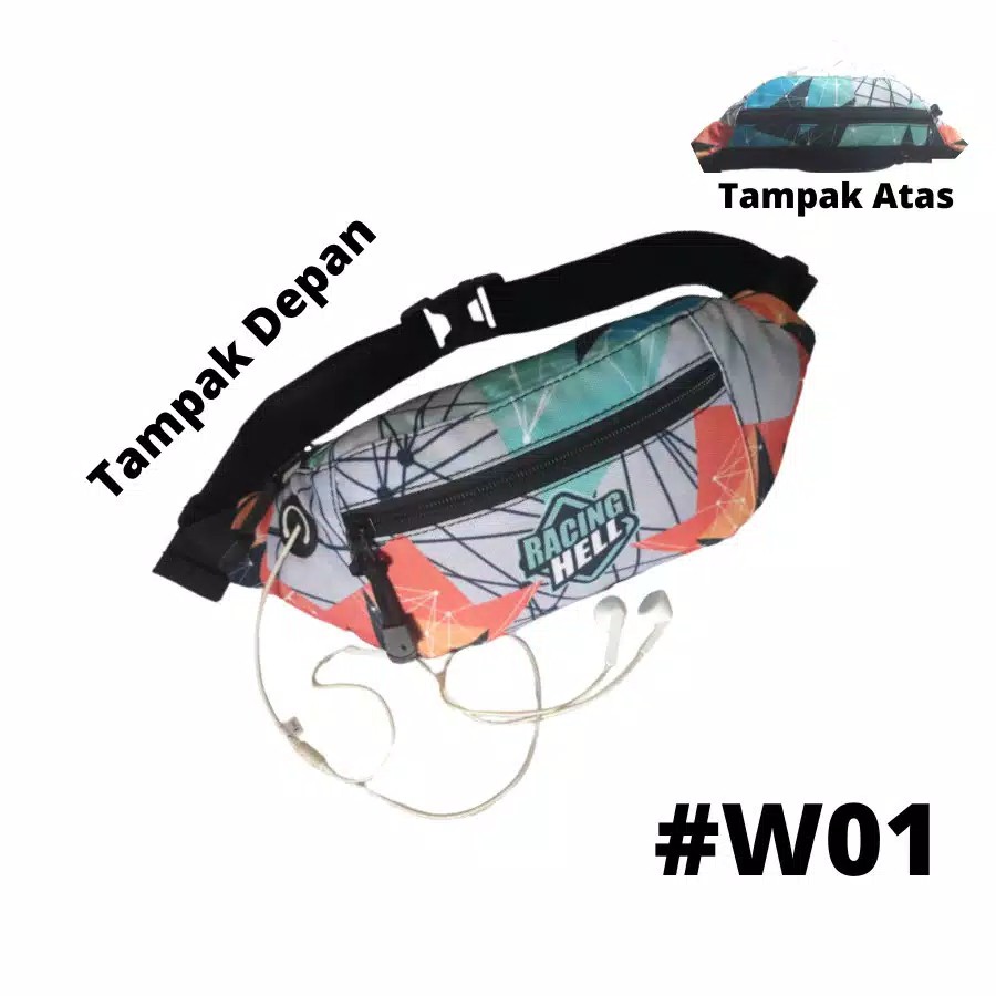 tas racing hell waistbag motor balap tas racing hell tas trendy tas distro