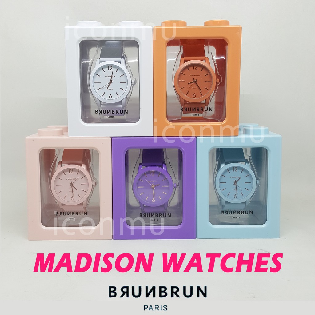 BrunBrun Paris Jam Tangan Madison Strap Karet