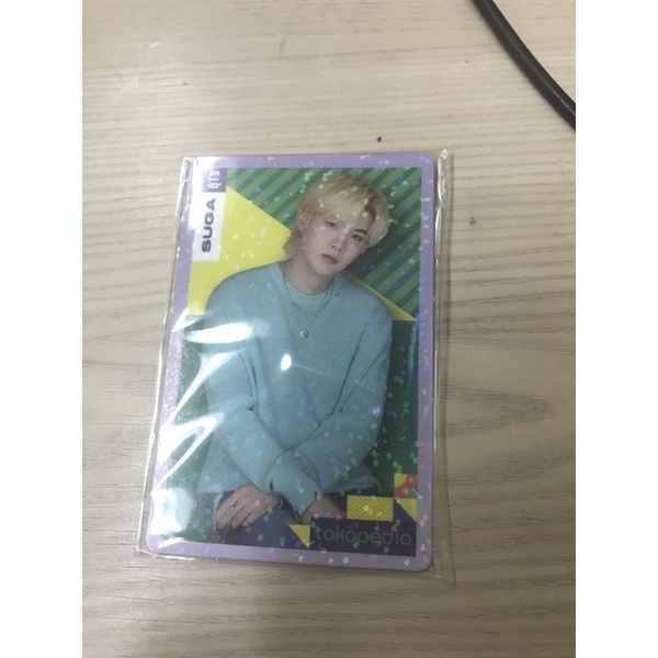 PHOTOCARD BTS SUGA TOKO HIJAU  HOLO SUGA