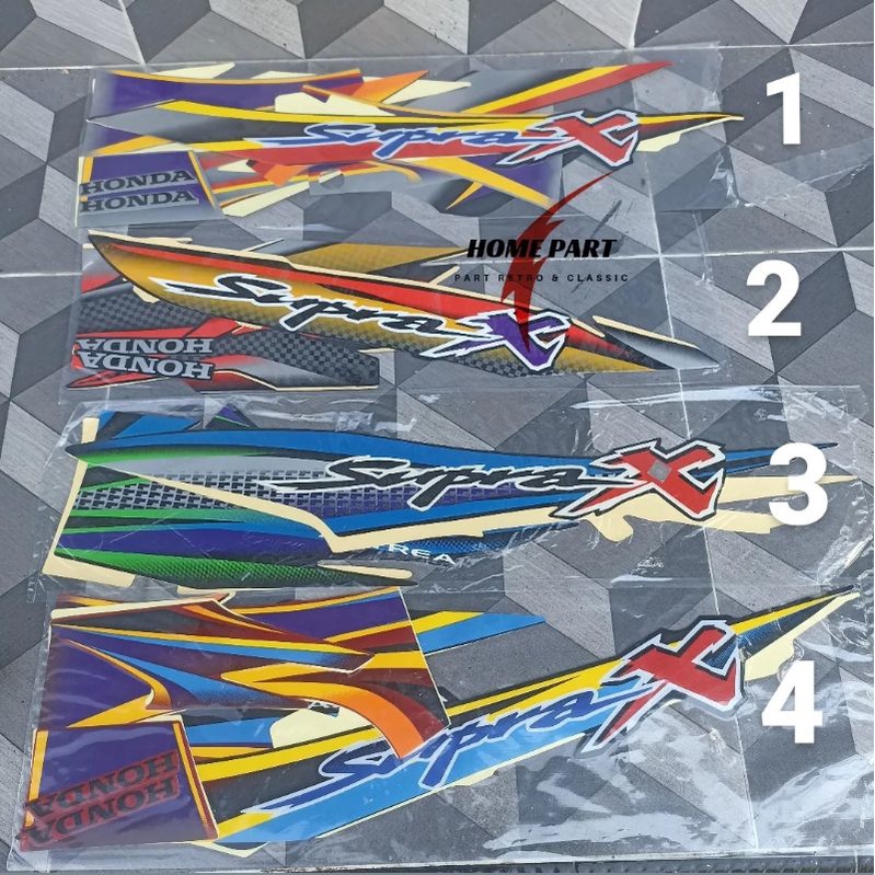 STICKER STRIPING BODY SUPRA X LAMA 2001-2004