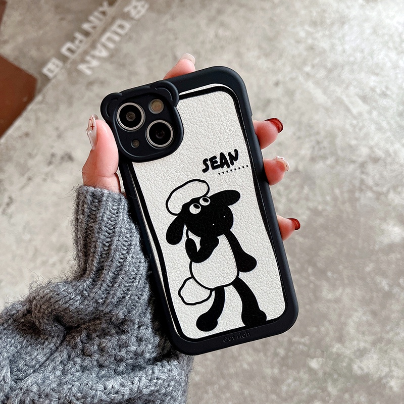 Soft Case Silikon Motif Kartun Shaun the Sheep Untuk iPhone 13 11 12 Pro Max 7 8 puls X XR XS XSMAX