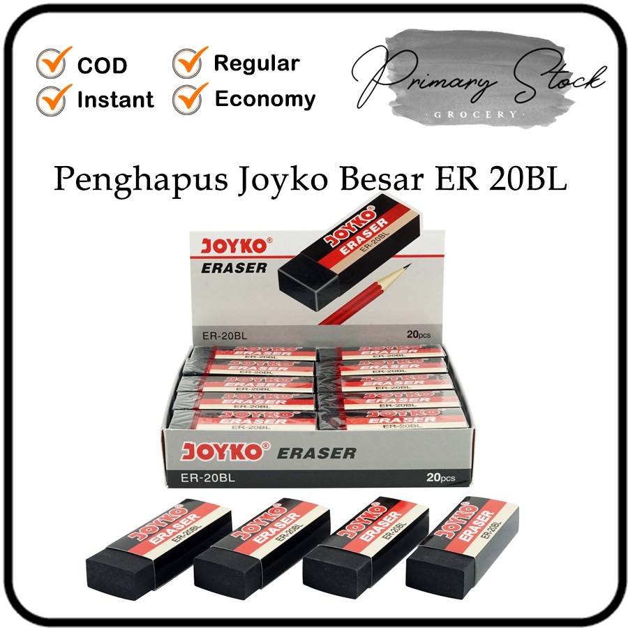 

Penghapus Joyko Besar Penghapus Eraser Joyko Hitam Besar ER-20BL