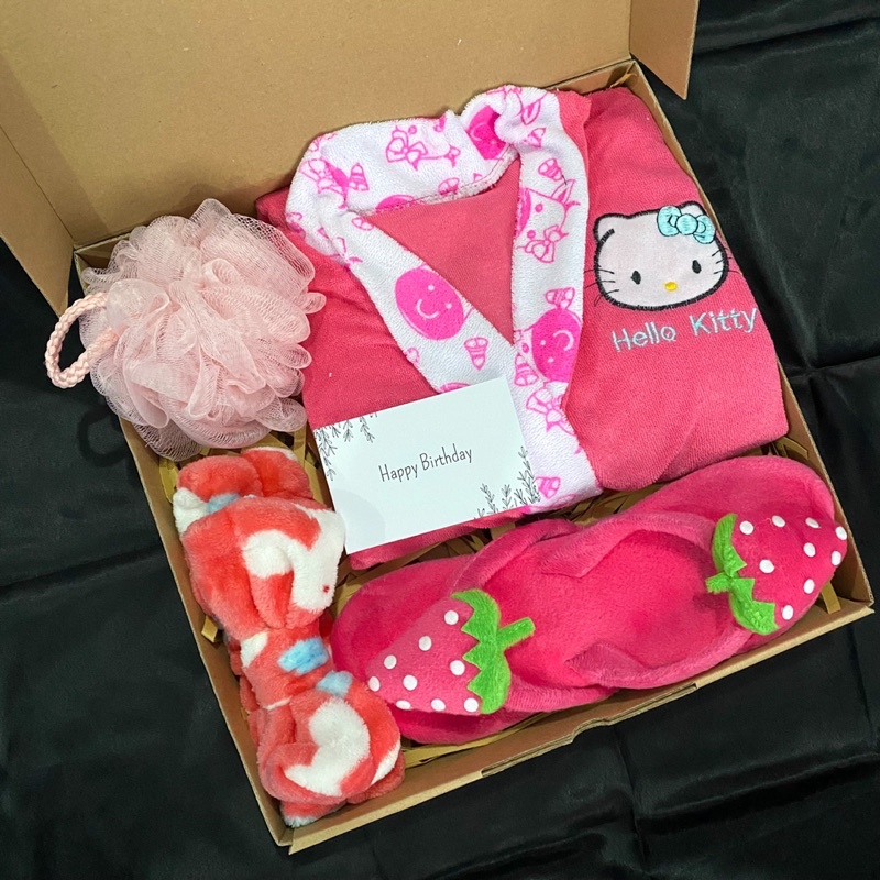 [B2222]GIFT BOX KIMONO ANAK PEREMPUAN/KADO ULANG TAHUN ANAK PEREMPUAN/HAMPERS ANAK PEREMPUAN/HADIAH ULANG TAHUN ANAK PEREMPUAN/KADO UNIK/KADO LUCU/KADO ANAK ANAK/KADO KIMONO SANDAL