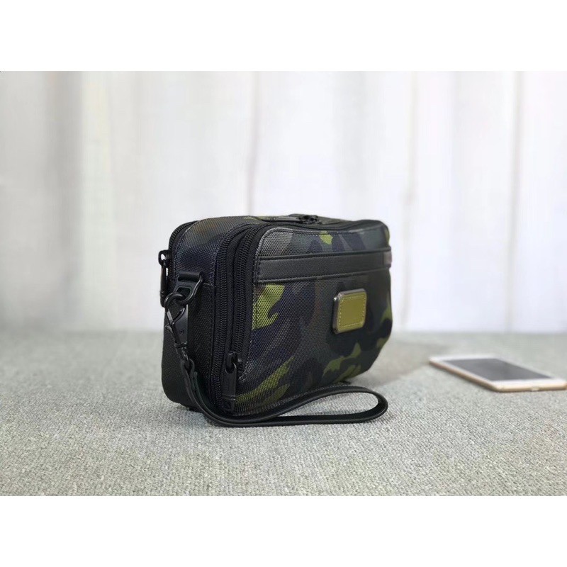 Handbag Tumi alpha bravo hand bag pria Grade ori clutch pria