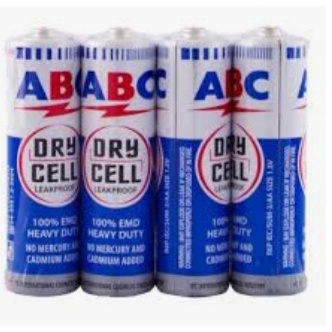 BATERAI ABC R6 TIPE AA  (BATERAI JAM DINDING DAN LAIN LAIN)/BATERAI ABC BIRU AA A2 JAM DINDING ORIGINAL