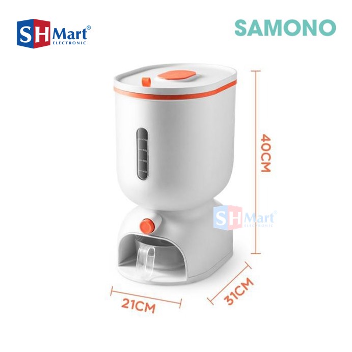 Samono Dispenser Beras Rice Box Kapasitas 10 KG Tempat Box Beras SRB001 (BY HP2ACC)