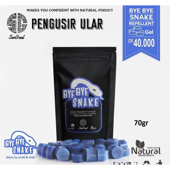 70 gr Bye Bye Snake Gel Pengusir Ular Usir Ular Bye Bye Ular SanGreat Alat pengusir ular masuk rumah non pestisida