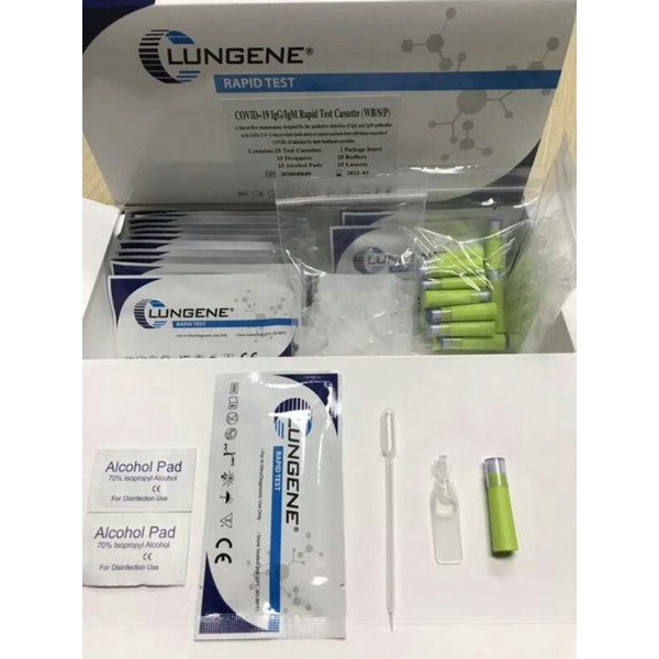 Swab lungene biru/ Rapid test