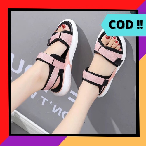 SANDAL GUNUNG CEWEK SANDAL WANITA KOREAN STYLE SENDAL TALI WANITA KEKINIAN SANDAL PLATFORM WANITA SA