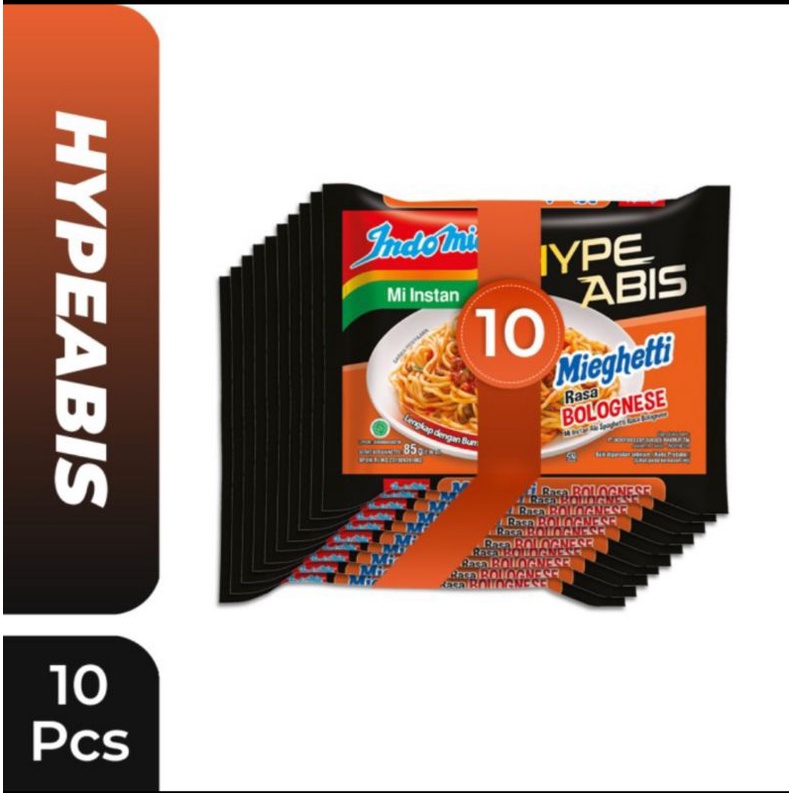 

10 pcs Indomie hype abis mieghetti bolognese