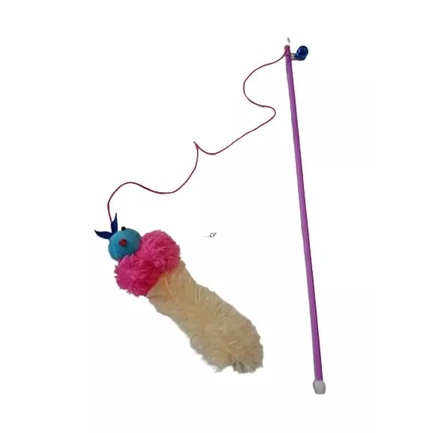 Mainan kucing cat toys stick mainan kucing bulu lonceng kerincing