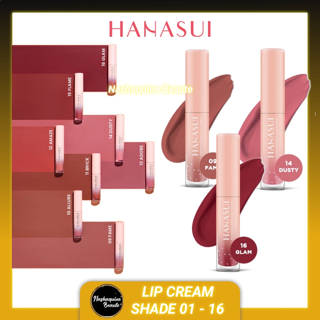 Hanasui Mattedorable Lip Cream BPOM HALAL MUI