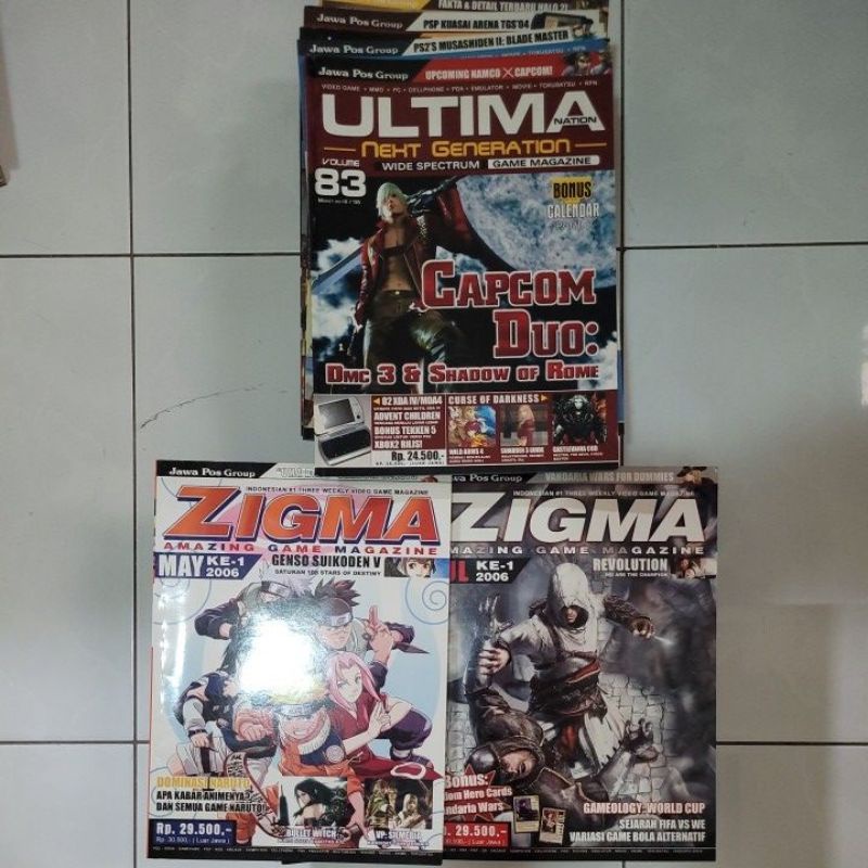 Majalah Zigma Ultima Game Magazine Langka Rare