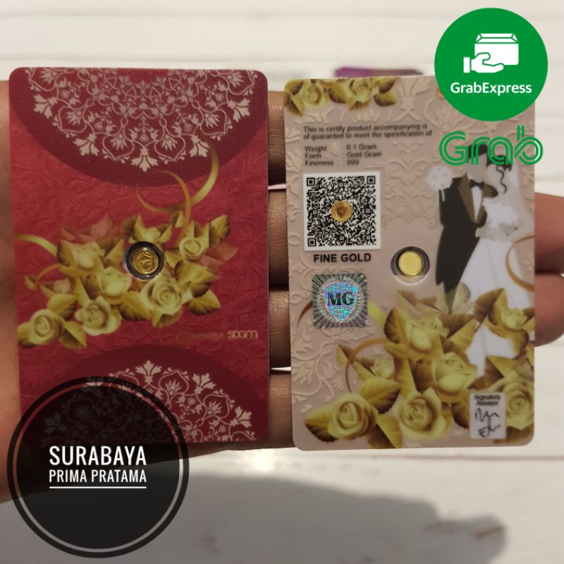 Kado Nikah Emas Mini Gold Minigold Gift Series 0,025 0,05 0,1 / 0.025 0.05 0.1 gr gram  Wedding