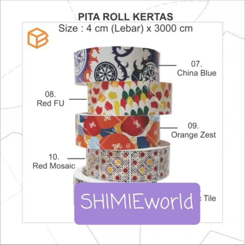 

Pita hiasan imlek CNY belt 4 cm (30m/roll)