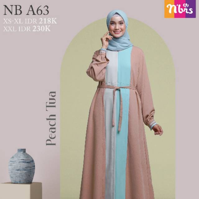 Gamis muslimah nibras  NB -A63