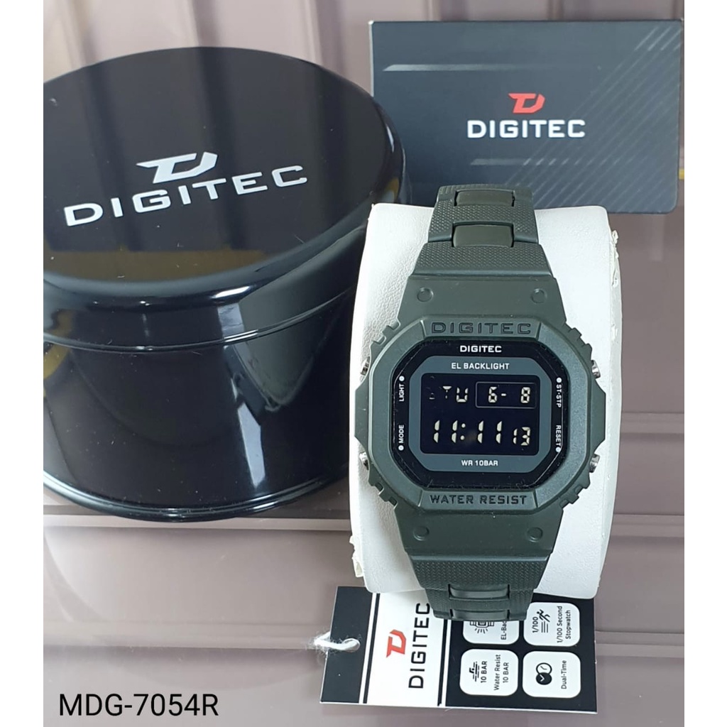 Jam Tangan Unisex Pria dan Wanita Digitec MDG-6054R DG 6054 Original