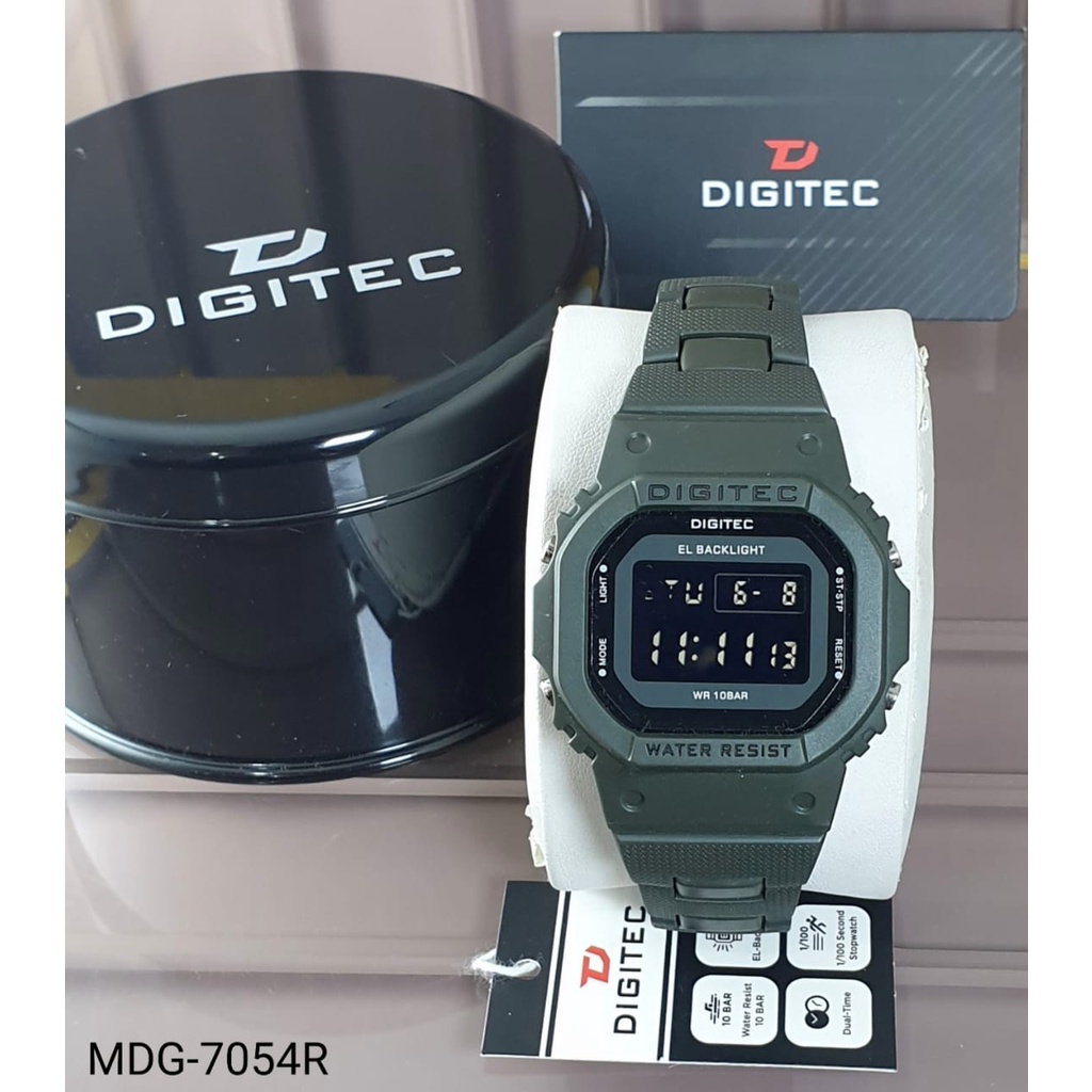 Jam Tangan Unisex Pria dan Wanita Digitec MDG-6054R DG 6054 Original