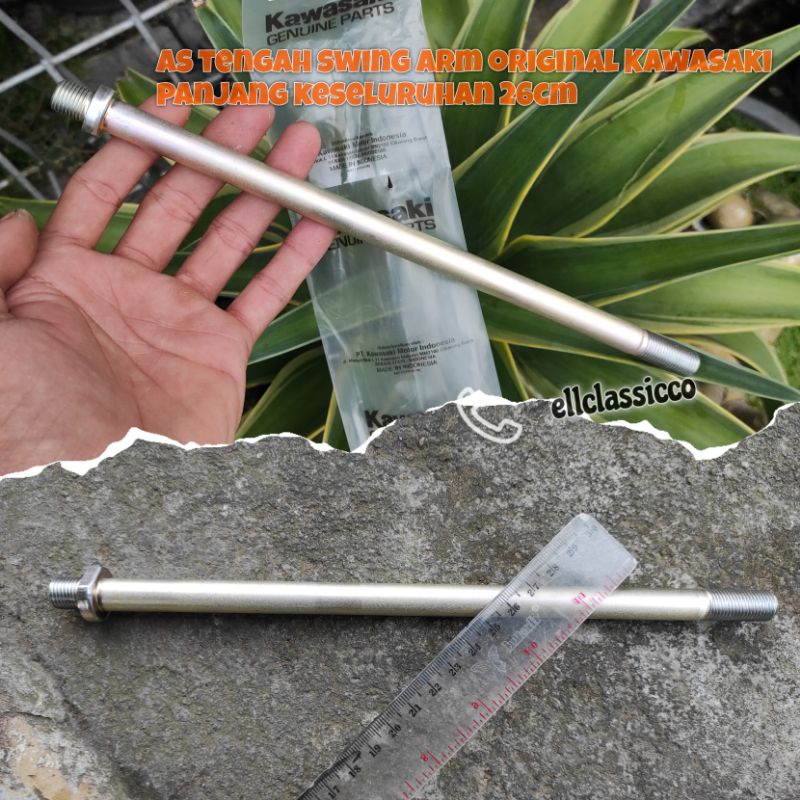 as arm kaze tengah as depan arem kaze as tengah kaze / as tengah swing arm kaze original kawasaki no