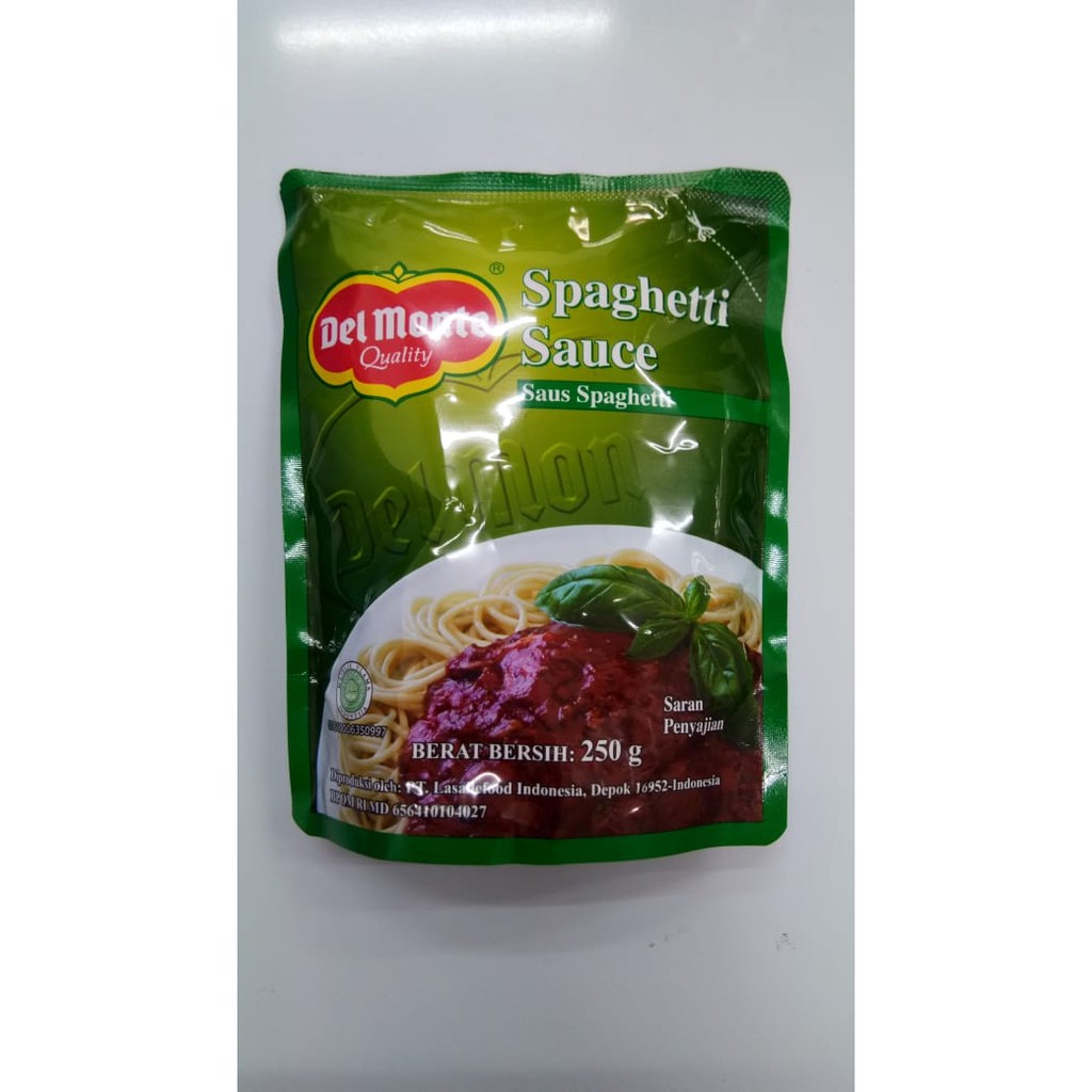 DELMONTE SPAGHETTI SAUCE POUCH 250GR SAUS SPAGHETI Shopee Indonesia
