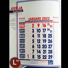 Kalender 2024 Kalender Tahun Baru Kalender Gantung/ Dinding Murah