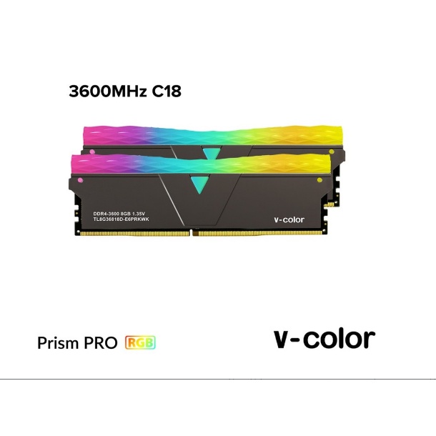 V-COLOR DDR4 PRISM PRO RGB 16GB (2x8GB) DDR4 3600Mhz