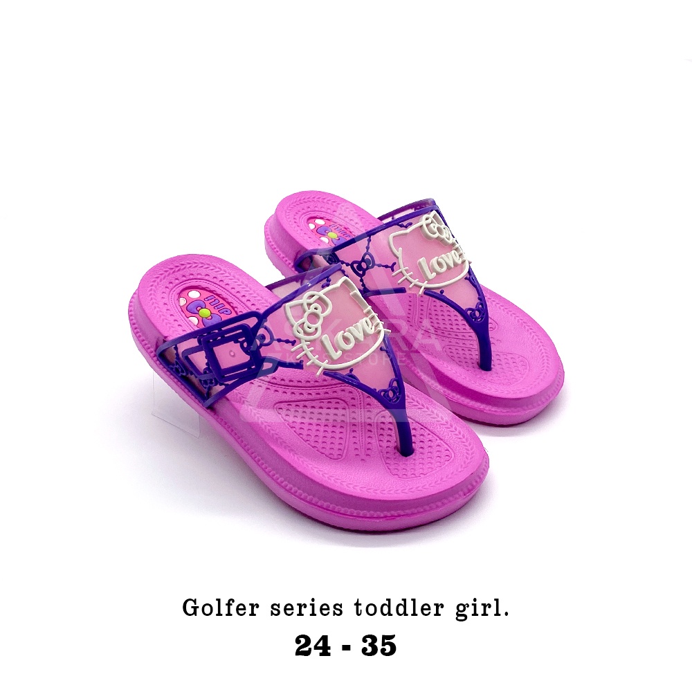 Sandal Anak Perempuan Jepit Glfr 391 Model Bergamabr 2 - 8 Tahun Terbaru