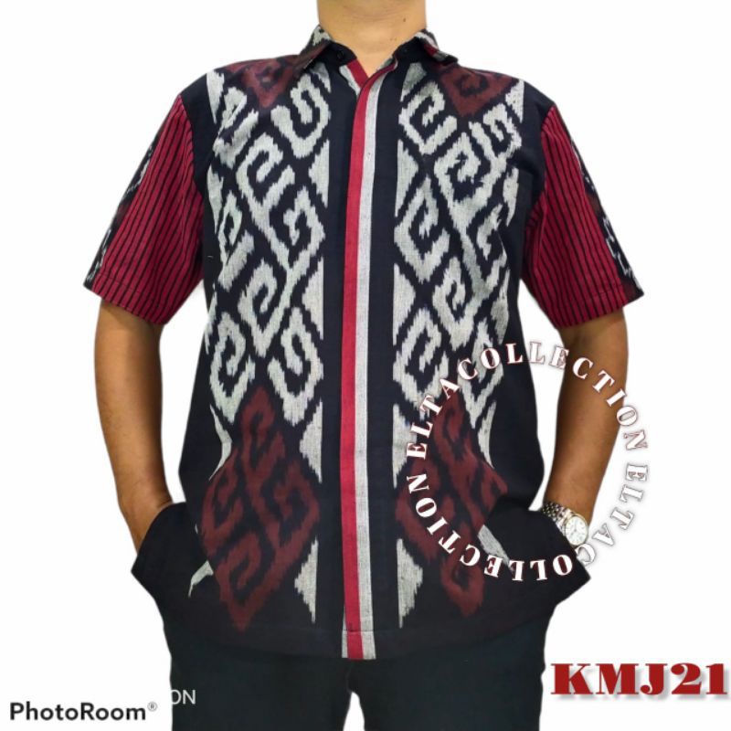 Kemeja Kantor / Kemeja tenun pria / Kemeja casual etnik