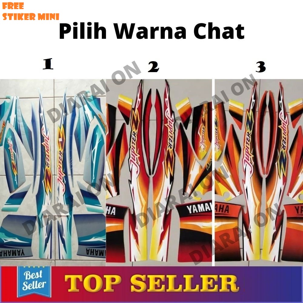 Striping Stiker Motor Jupiter - Jupiter Z 2004 Murah