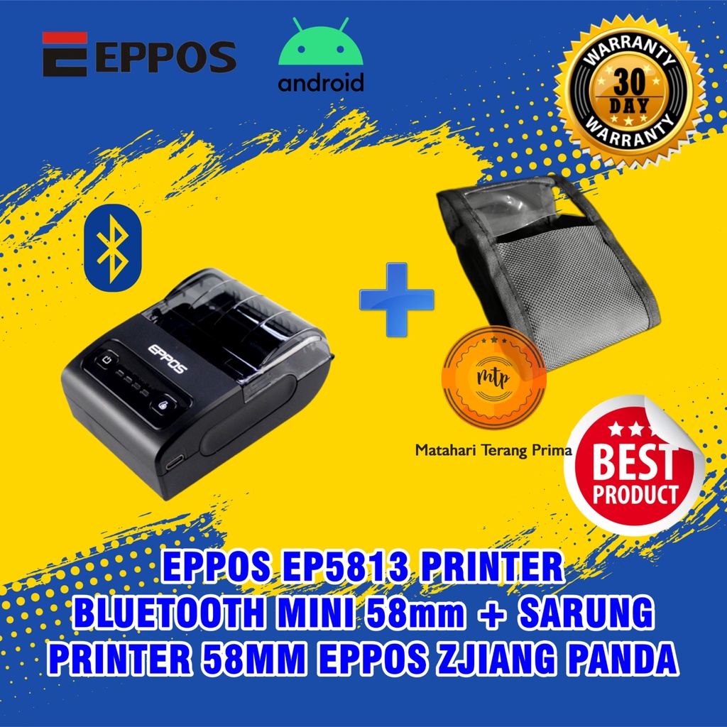 EPPOS EP5813 Printer Bluetooth Mini 58mm + SARUNG PRINTER 58MM EPPOS