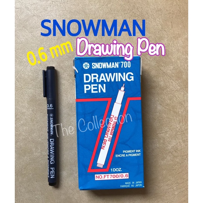 

Pendrawing- Atk0579Sm 0.6 Drawing Pen Snowman Spidol 0,6 Marker Draw Ft700 Pigment -Drawing-Pen.