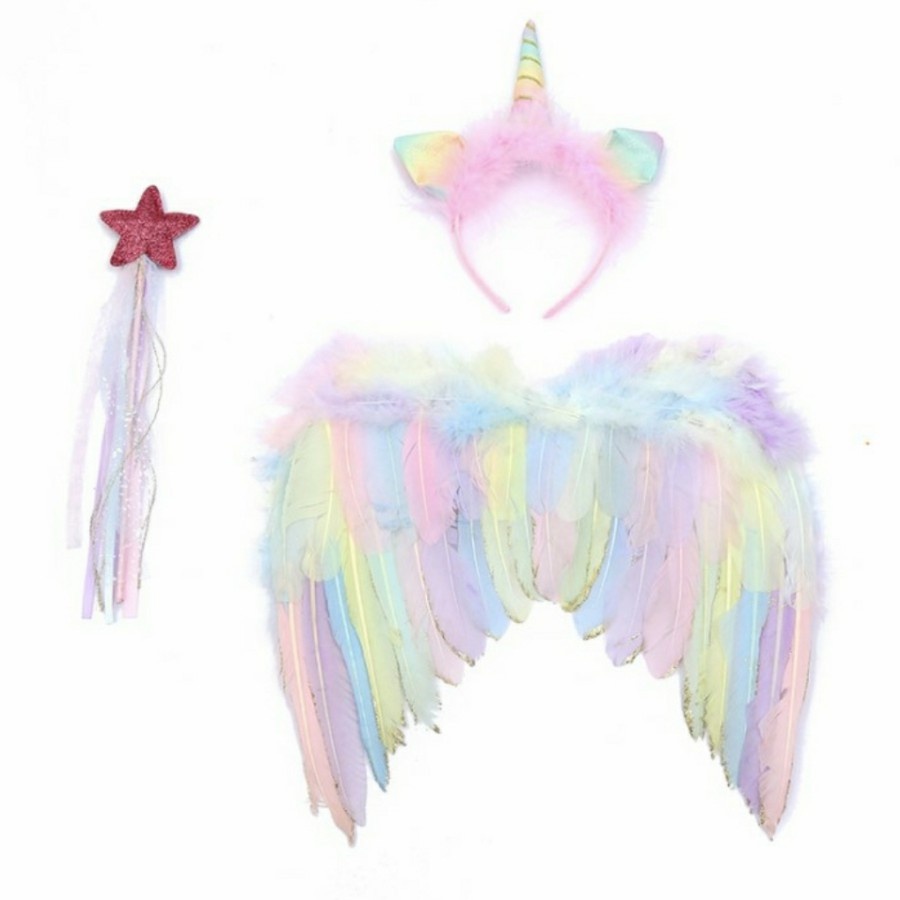 Unicorn wing set 3 in 1 sayap unicorn kostum unicorn anak