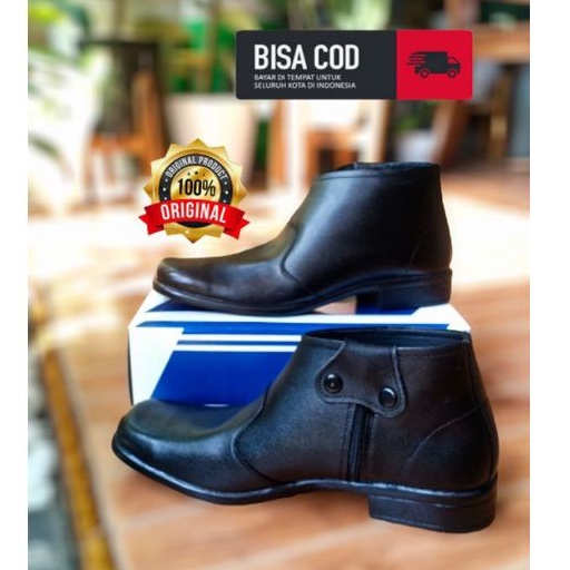 SEPATU PDH SUS WANITA KULIT SAPI ASLI SEPATU POLWAN SEPATU BOOTS KERJA WANITA