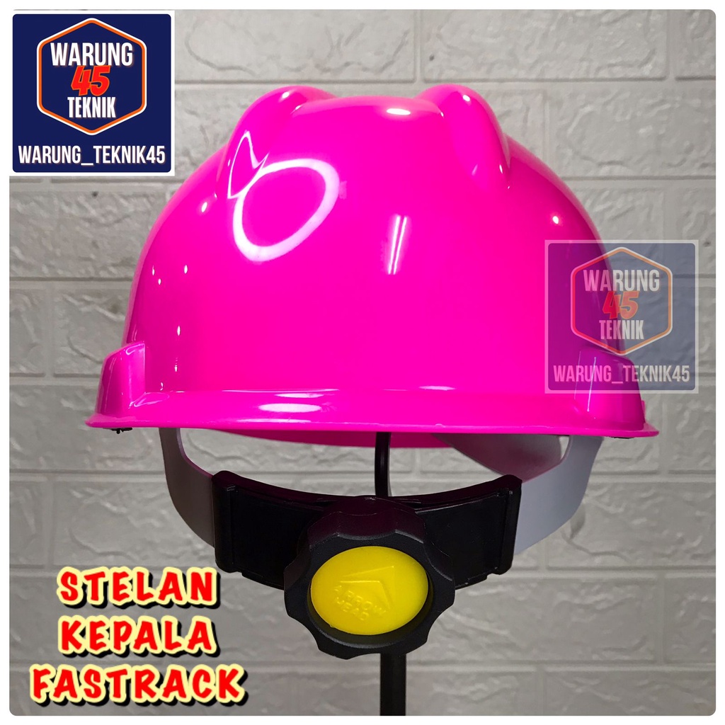 HELM KERJA PROYEK SAFETY PINK ARROW HEAD INNER FASTRACK PLUS TALI DAGU