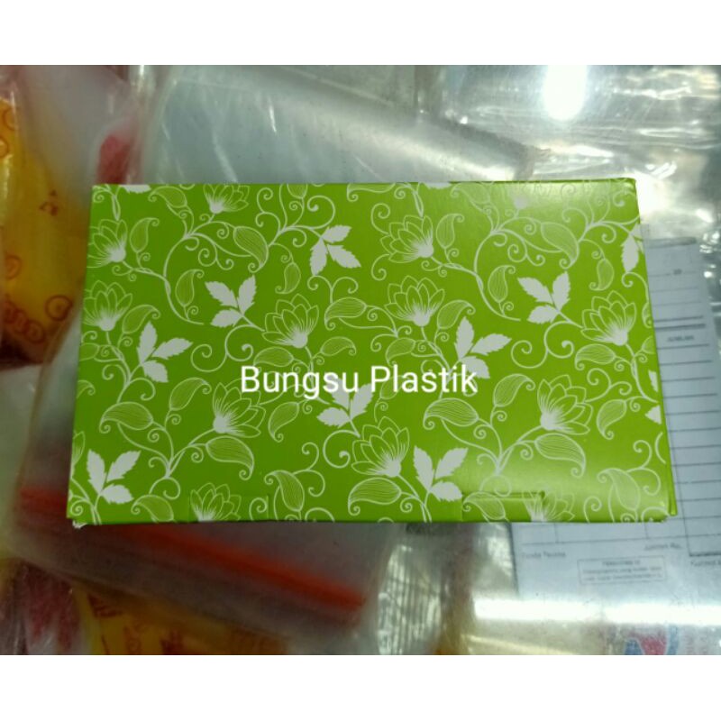 isi 50pcs Paper Lunch Box motif Batik Uk M / Kotak Makan Nasi / Kardus Kertas Take Away