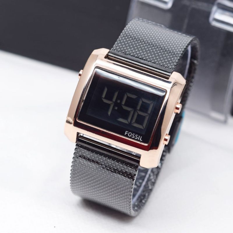 JAM TANGAN WANITA/CEWEK FSS DIGITAL TALI RANTAI PASIR KOTAK