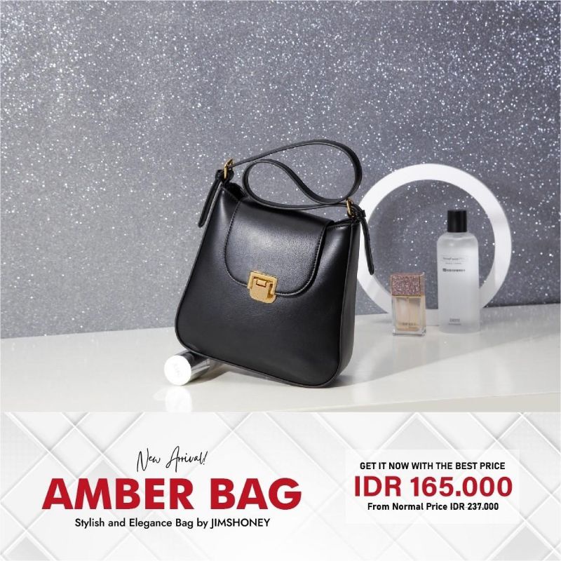 FREE EXCLUSIVE BOX TAS SELEMPANG WANITA UNIK JIMS HONEY JH AMBER BAG BRANDED MEWAH KADO CANTIK UNIK