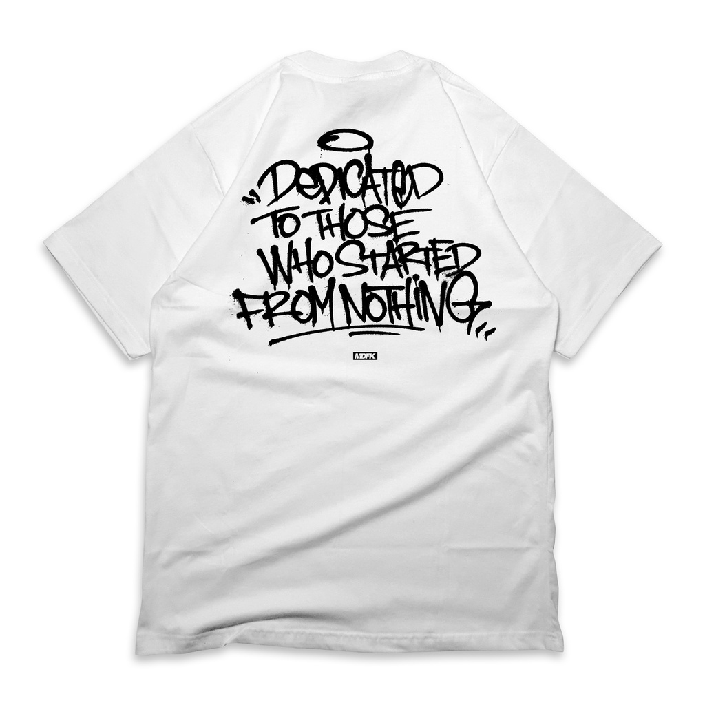 MDFK DEDICATED WHITE (NEW) TSHIRT SPLATER TAG SERIES