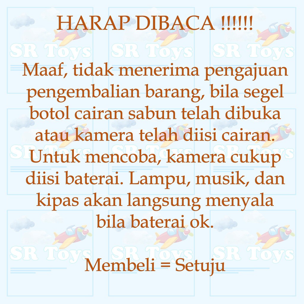 Mainan anak Bubble Camera / Kamera Gelembung / Gelembung Elektrik