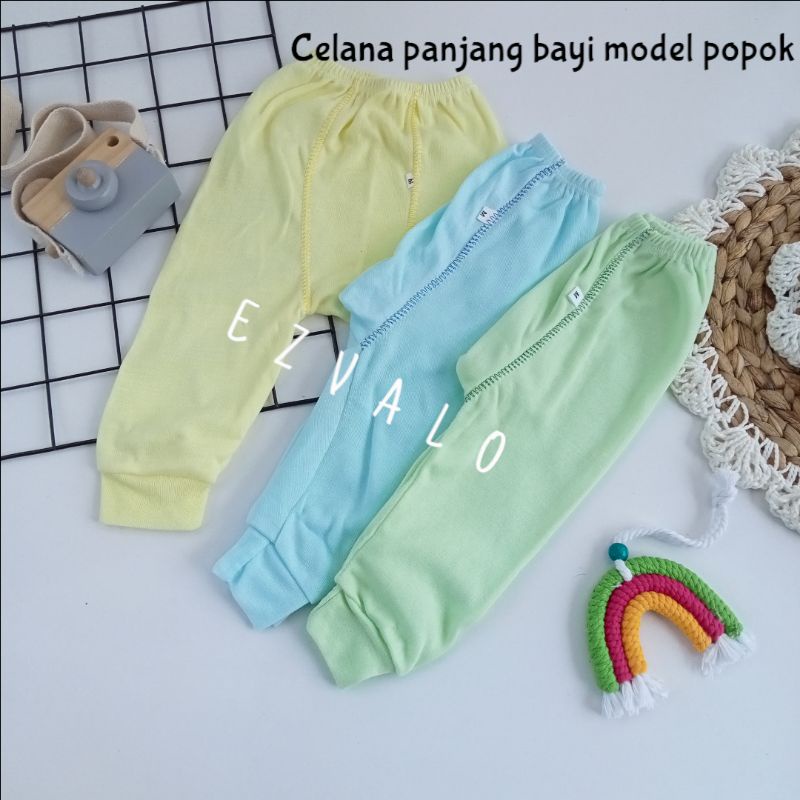 CPB - Celana Panjang Bayi Polos Set 3 Pcs Tebal