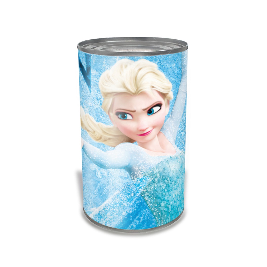 CELENGAN KARAKTER UNIK SOUVENIR KADO / CELENGAN KALENG BUKA TUTUP - FROZEN-FROZ 004
