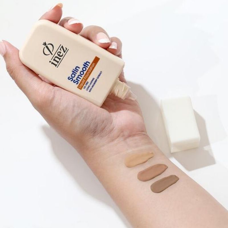 INEZ Satin Smooth Liquid Foundation Kemasan Baru 35ml