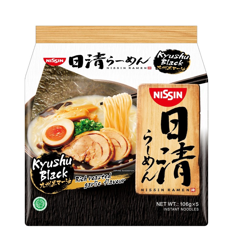 

Nissin Japanese Ramen Kyushu Black Halal. 1pack(5bks)