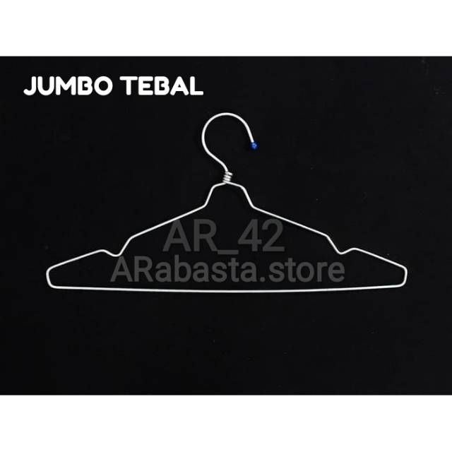 Hanger besi JUMBO TEBAL Anti Karat Hanger besi Hanger baju besi Jemuran Hanger kawat Jemuran baju