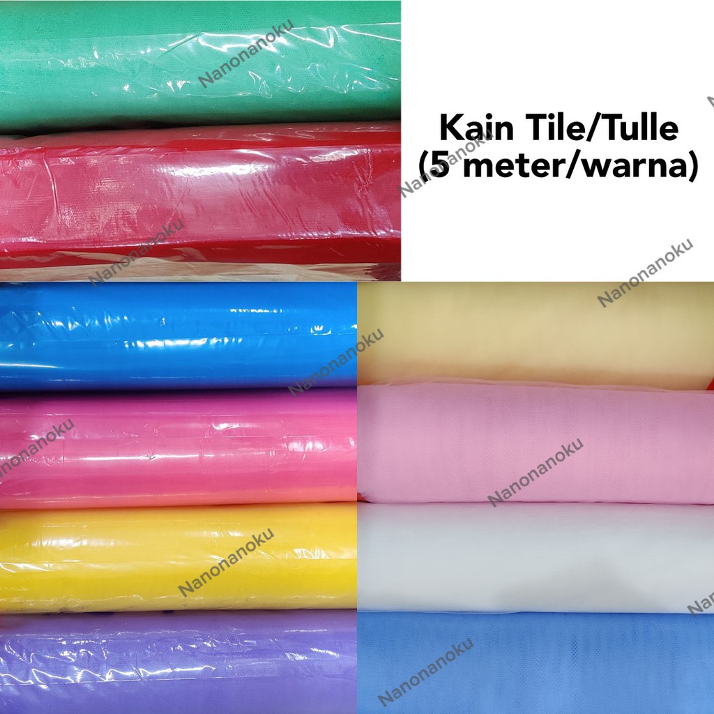 [5 meter] Kain Tile | Tulle untuk Hampers Souvenir Kerajinan Parsel